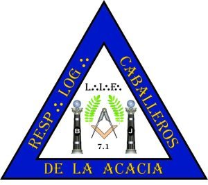 Escudo de la logia Caballeros de la Acacia